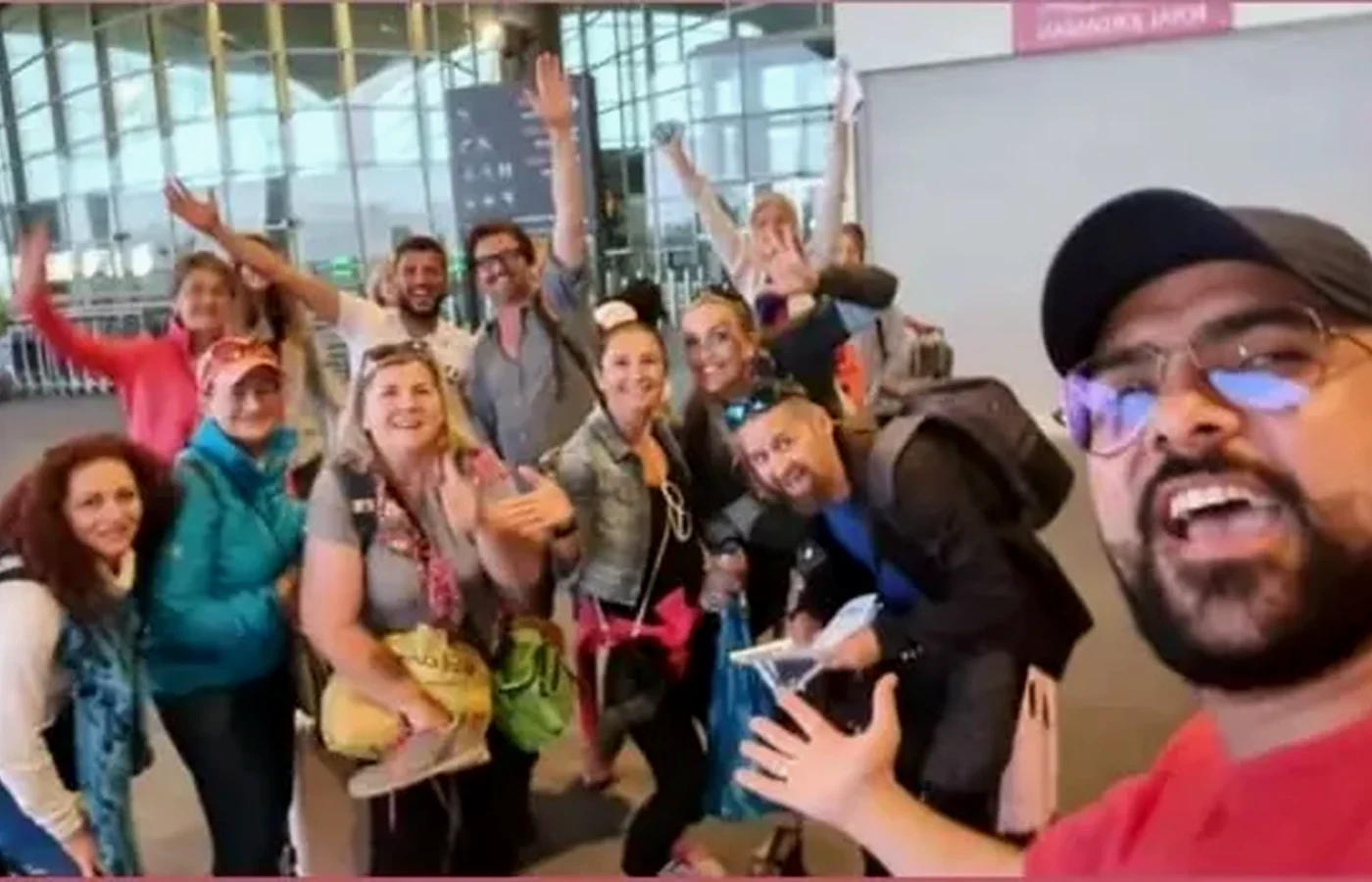 Airport welcome