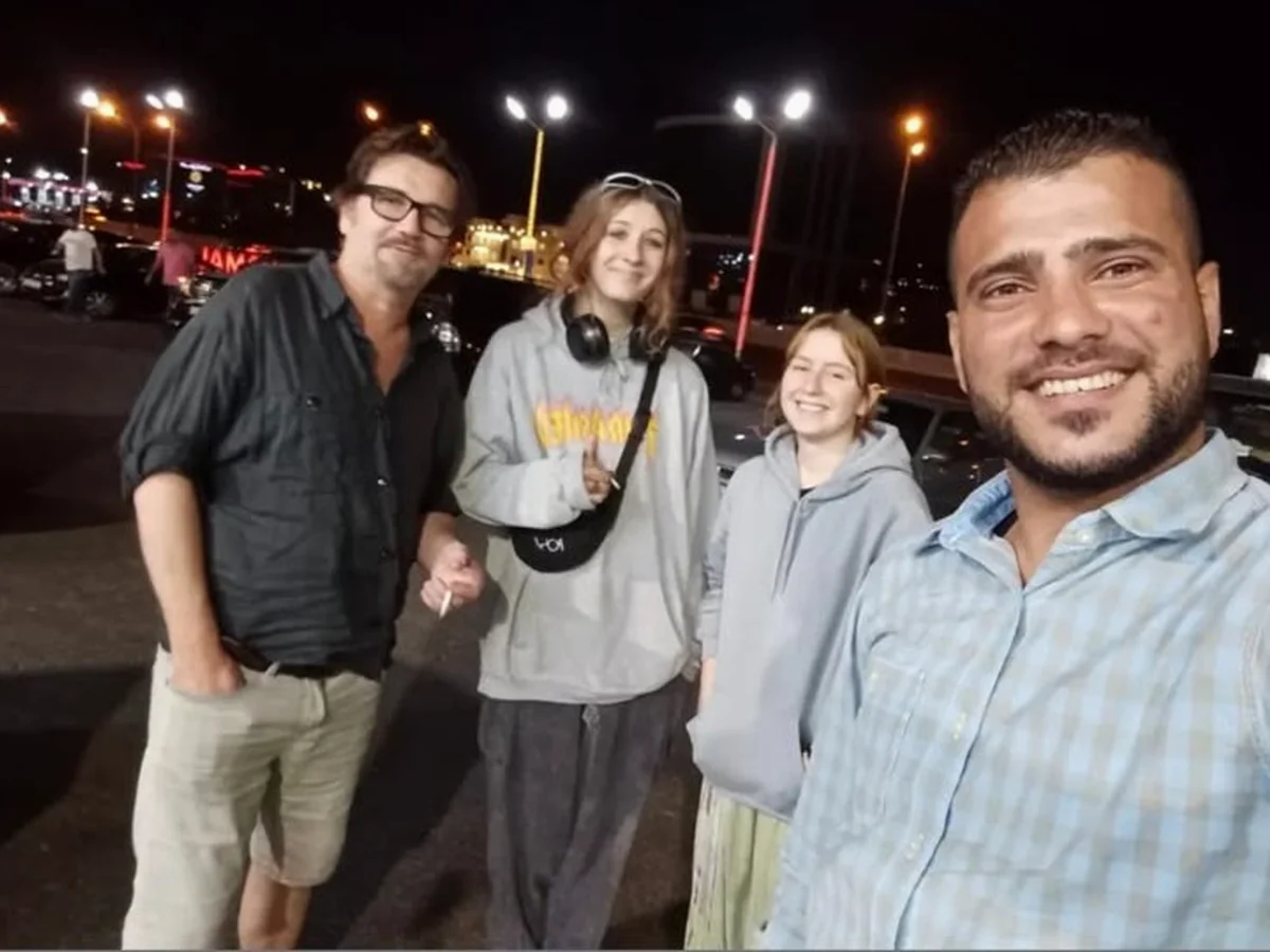 Family airport arrival